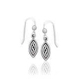 Celtic Knotwork Silver Earrings TE1126 - Jewelry