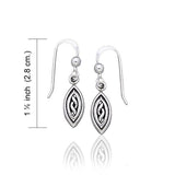 Celtic Knotwork Silver Earrings TE1126 - Jewelry