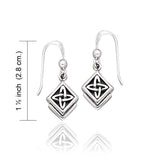 Celtic Knotwork Silver Earrings TE1128 - Jewelry