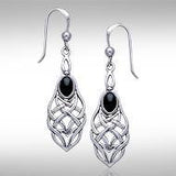 Celtic Knotwork Silver Earrings TE113 - Jewelry
