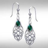 Celtic Knotwork Silver Earrings TE113 - Jewelry