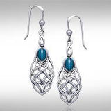 Celtic Knotwork Silver Earrings TE113 - Jewelry