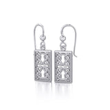 Celtic Knotwork Silver Earrings TE1169 - Jewelry