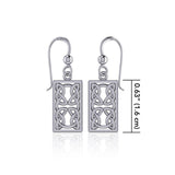 Celtic Knotwork Silver Earrings TE1169 - Jewelry