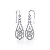 Celtic Knotwork Silver Earrings TE117 - Jewelry