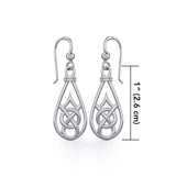 Celtic Knotwork Silver Earrings TE117 - Jewelry