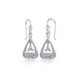 Celtic Knotwork Silver Earrings TE1193