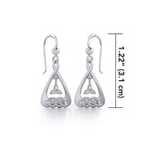 Celtic Knotwork Silver Earrings TE1193 - Jewelry