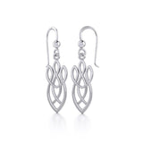 Celtic Knotwork Silver Earrings TE1196 - Jewelry