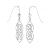Celtic Hearts Entwined Sterling Silver Earrings TE121