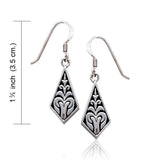 Celtic Knotwork Silver Earrings TE195 - Jewelry