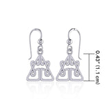 Celtic Knotwork Silver Earrings TE2061 - Jewelry