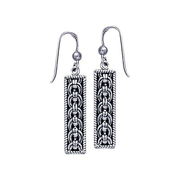Celtic Knotwork Silver Earrings TE2136 - Jewelry