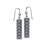 Celtic Knotwork Silver Earrings TE2136 - Jewelry