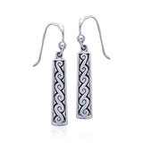 Celtic Spiral Silver Earrings TE2138 - Jewelry