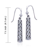 Celtic Spiral Silver Earrings TE2138 - Jewelry