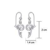 Celtic Triskele Silver Earrings TE2141