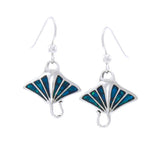 Manta Ray Sterling Silver Hook Earring TE2500