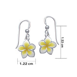Plumeria - Hawaii National Flower Silver Earrings TE2564-E - Jewelry