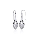 Celtic Knotwork Triquetra Sterling Silver Earrings TE2566