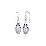 Celtic Knotwork Silver Triquetra Earrings TE2566 - Jewelry