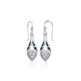 Celtic Knotwork Silver Triquetra Earrings TE2566 - Jewelry