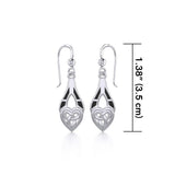 Celtic Knotwork Silver Triquetra Earrings TE2566 - Jewelry