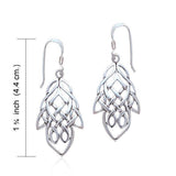Celtic Knotwork Silver Earrings TE261 - Jewelry