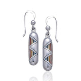 Rainbow & Sterling Silver Earrings TE2615