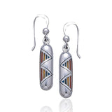 Rainbow Silver Earrings TE2615