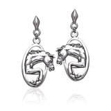 Running Horse Silver Earrings TE2708 - Jewelry