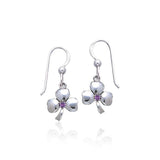Silver Shamrock Clovers Earrings TE2809 - Jewelry