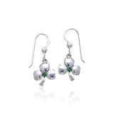 Silver Shamrock Clovers Earrings TE2809 - Jewelry