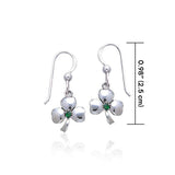 Silver Shamrock Clovers Earrings TE2809 - Jewelry
