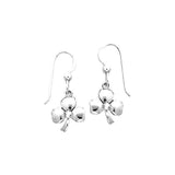Silver Shamrock Clovers Earrings TE2809 - Jewelry