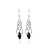 Celtic Knotwork Silver Earrings TE2866 - Jewelry