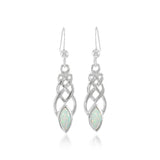Celtic Knotwork Silver Earrings TE2866 - Jewelry