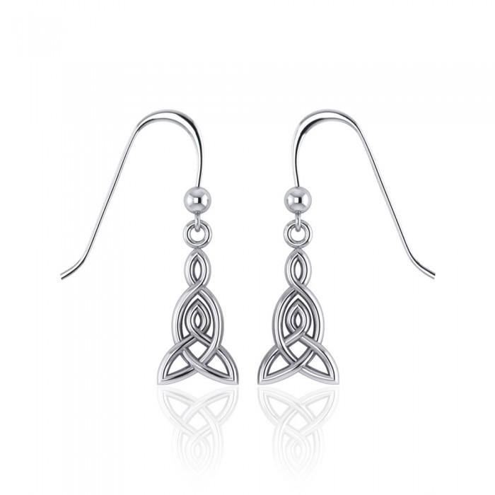 Celtic Knotwork Silver Earrings TE2870 - Jewelry