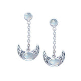 Blue Moon Silver Earrings TE2910