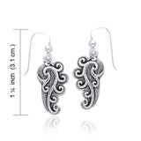 Empowering Spiral Silver Earrings TE2920 - Jewelry