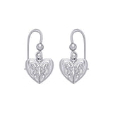 Eternal Heart Celtic Knots Silver Earrings TE2935