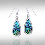 Pear Cabochon Gemstone Silver Earrings TE2942 - Jewelry