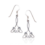 Celtic Knotwork Silver Earrings TE456 - Jewelry