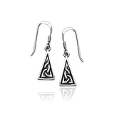 Celtic Knotwork Silver Earrings TE461