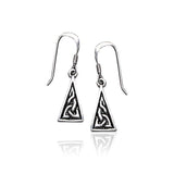 Celtic Knotwork Silver Earrings TE461 - Jewelry