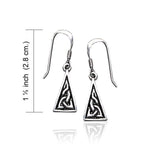 Celtic Knotwork Silver Earrings TE461 - Jewelry