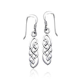 Celtic Knotwork Silver Earrings TE468 - Jewelry