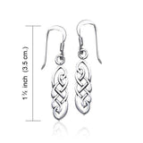 Celtic Knotwork Silver Earrings TE468 - Jewelry