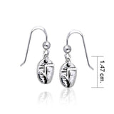 Square Root Coffee Bean Earrings TE608 - Jewelry