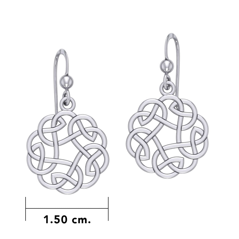 Celtic Knotwork Silver Earrings TE661